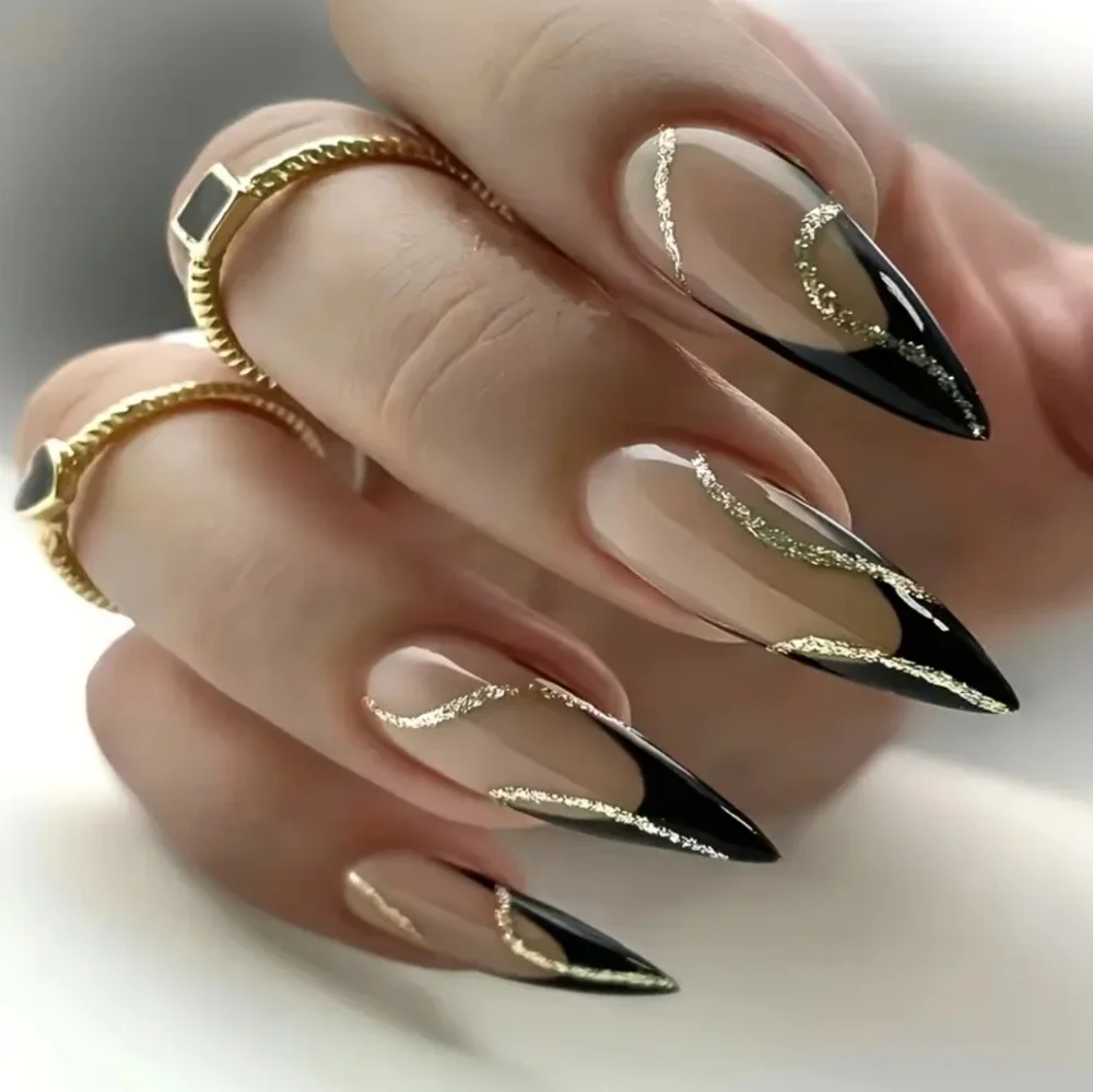 24 Pieces Fake Press On Nails